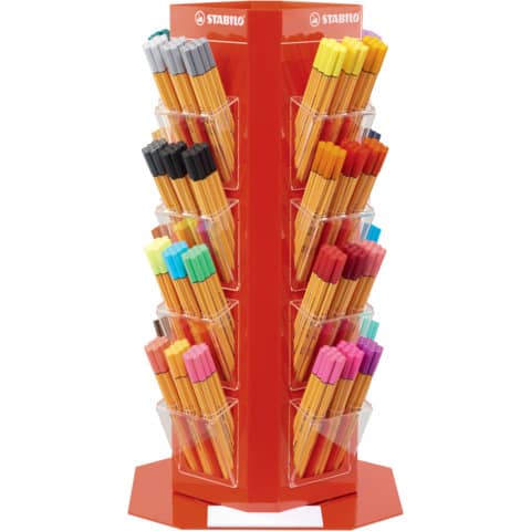 Espositore 480 fineliner Stabilo Point 88® 0,4 mm - colori assortiti - 88/480-01